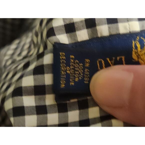 Ralph Lauren Men's Long Sleeve Button Down Dress Shirt Large - Picture 4 of 4